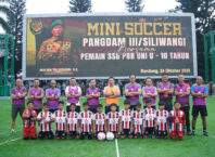 Kodam III/Slw Gelar Laga Mini Soccer Bersama Juara Dunia Muda SSB POR UNI U-10