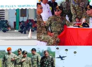Bersama Tuhan Menyerbu Dari Langit: Ratusan Prajurit TNI Terjun di Morowali