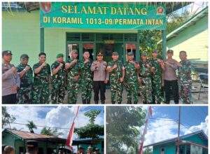 Polsek Permata Intan Hadiri Kunjungan Kerja Dandim 1013/Muara Teweh, Perkuat Sinergi TNI-Polri