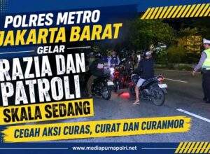 Jaga Jakarta Barat Tetap Aman, Polisi Gelar Patroli dan Gelar Razia Stasioner