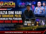 Razia Stasioner Malam Hari, Polsek Metro Tamansari Temukan Obat Keras pada Seorang Pengendara Motor