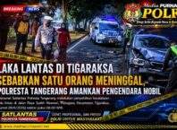 Laka Lantas di Tigaraksa Sebabkan Satu Orang Meninggal, Polresta Tangerang Amankan Pengendara Mobil