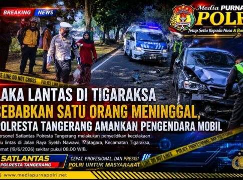 Laka Lantas di Tigaraksa Sebabkan Satu Orang Meninggal, Polresta Tangerang Amankan Pengendara Mobil