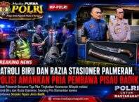 Razia Minggu Dini Hari di Palmerah, Polisi Amankan Seorang Pria Membawa Pisau Badik