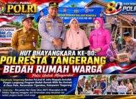 HUT Bhayangkara ke-80: Polresta Tangerang Bedah Rumah Warga