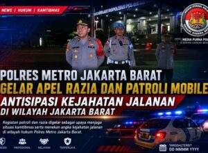 Wujudkan Rasa Aman, Polres Metro Jakbar Gelar Razia Kejahatan Jalanan dan Patroli Mobile