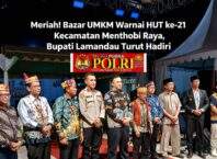 Meriah! Bazar UMKM Warnai HUT ke-21 Kecamatan Menthobi Raya, Bupati Lamandau Turut Hadiri