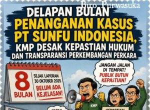Delapan Bulan Penanganan Kasus PT.SunFu Indonesia, KMP Desak Kepastian Hukum dan Transparansi Perkembangan Perkara