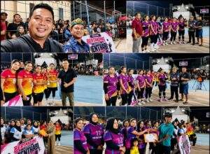 Meriah! Menthobi Raya Cup 2026 Ditutup Camat Syahruni, Penonton ‘Nyawer’ Rp 1 Juta per Smash di Final
