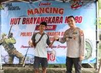 Sambut Hari Bhayangkara ke-80 Jadi Ajang Silaturahmi, Polsek Kembangan Gelar Lomba Mancing Bersama Warga