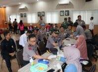 63 Kantong Darah Terkumpul, Bakti Kesehatan Polres Pekalongan Kota Dukung Ketersediaan Stok PMI