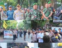 Polrestabes Bandung Bersama Unsur TNI, Brimob, Jajaran Polsek, Kodim Kota Bandung Dan Lanal Kota Bandung Giat Pengamanan Unras