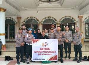 Polsek Bangko Pusako Gelar Bakti Religi di Masjid Al-Hasanah Sambut HUT Bhayangkara ke-80