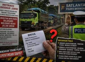 BRIVA Terbit Setelah 3 Hari, Publik Pertanyakan Pengawasan Propam Polda Jambi dan Konsistensi Penindakan Angkutan Batu Bara di Batanghari