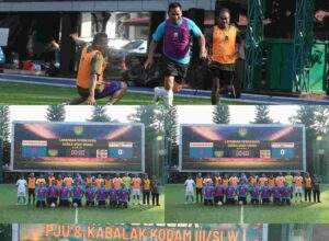 PJU Kodam III/Siliwangi dan Keluarga Besar TNI Perkuat Soliditas melalui Mini Soccer