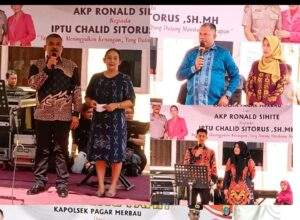 Temu Pamit Polsek Pagar Merbau: AKP Ronald Sihite Mutasi, IPTU Chalid Sitorus SH.MH Jabat Kapolsek Baru