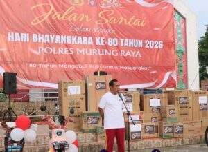 Hari Bayangkara Ke- 80, Ribuan Warga Murung Raya Meriahkan Jalan Santai Bersama Polres Mura
