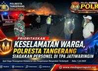 Prioritaskan Keselamatan Warga, Polresta Tangerang Siagakan Personel di TPA Jatiwaringin