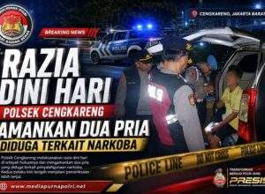 Polsek Cengkareng Gelar Razia Stasioner, Dua Terduga Penyalahguna Narkoba Diamankan