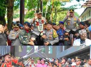 Sertijab di Polda Jabar, Komjen Pol. Dr. Rudi Setiawan, Lakukan Estafet Kepemimpinan kepada Irjen Pol. Dr. Pipit Rismanto