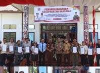Pemkab Humbahas Melakukan MoU Dengan Kejari Humbahas: Komitmen Pencanangan Zona Integritas dan Deklarasi Perubahan Moral