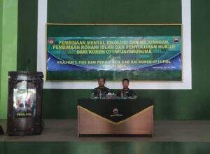 Prajurit, PNS dan Persit KCK Cabang XXI Kodim 0711/Pemalang Terima Pembinaan Mental, Rohani dan Penyuluhan Hukum dari Korem 071/Wijayakusuma