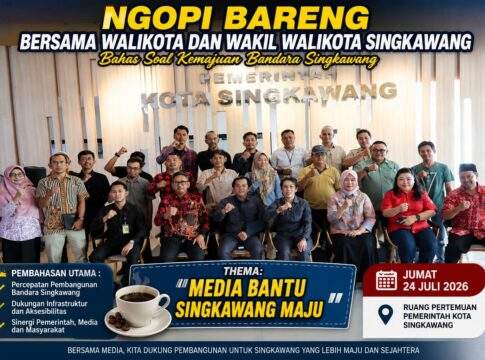 Ngopi Bareng Walikota Singkawang dan Media Dengan Thema Media Bantu Singkawang Maju