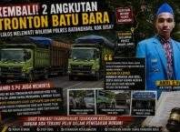 KEMBALI! Dua Tronton Batu Bara Lolos Melintasi Wilkum Polres Batanghari, Aktivis Jambi Desak Usut Penyebabnya