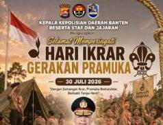 Kapolda Banten Ajak Generasi Muda Maknai Hari Ikrar Gerakan Pramuka Sebagai Momentum Membentuk Karakter dan Jiwa Pengabdian