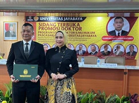 Ketua STHM Brigjen TNI Raden Deltanto Sarwi Diatmiko SH MH Sukses Raih Gelar Doktor Ilmu Hukum Pascasarjana Universitas Jayabaya