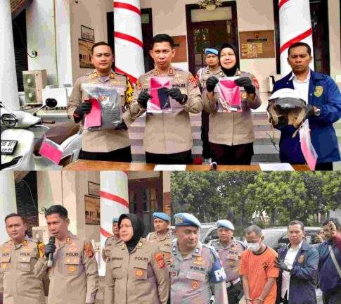 Polrestabes Bandung Tangkap Pelaku Dugaan Pencurian Dengan Kekerasan (Jambret) Yang Viral Di Medsos, Terjadi Di Jalan Lengkong Besar, Kota Bandung