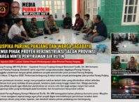 Kapolsek Parung Panjang, Camat dan Danramil Temui Pelaksana Rekonstruksi Jalan Provinsi, Warga Jagabaya Keluhkan Debu Tronton