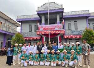 SMP 2 Cihaurbeti Jadi Tulang Punggung Upacara HUT KE-81 RI di Tingkat Kecamatan