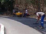 Diduga Rusak Akibat Aktivitas Truk Angkut Tanah, Jalan Desa Jagabita Dekat TPU Sapan Diperbaiki Pengelola Galian
