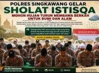 Polres Singkawang Gelar Sholat Istisqo, Bersama Memohon Turunnya Hujan