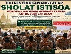 Polres Singkawang Gelar Sholat Istisqo, Bersama Memohon Turunnya Hujan