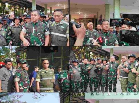 KSAD Jenderal TNI Maruli Simanjuntak Bersama PJU TNI AD, Pangdam III Siliwangi Beserta Jajaran Pendam III/Siliwangi Serta Dansatgas Citarum Harum Juga PJU Dari Polrestabes Bandung Tinjau APS ( Alat Pemusnah Sampah ) Di TPS Ciwastra Kota Bandung