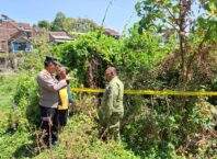 Polisi Amankan Lokasi Penemuan Hulu Ledak Mortir di Tarogong Kidul