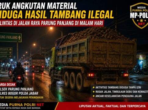 Truk Tronton Angkut Material Tambang Melintas di Parung Panjang, Warga Pertanyakan Kebijakan Gubernur Jabar