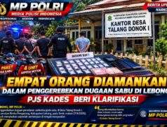 Empat Orang Diamankan Dalam Penggerebekan Dugaan Sabu di Lebong, pjs Kades Beri Klarifikasi