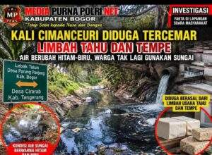 Kali Cimanceuri Diduga Tercemar Limbah Tahu dan Tempe, Air Berubah Hitam-Biru, Warga Tak Lagi Gunakan Sungai