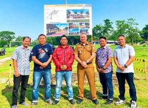 Persiapan Peletakan Batu Pertama Pagar Merbau City — Alun-Alun, Sirkuit, Bundaran dan Sentra UMKM, Diharapkan Jadi Ikon Kemajuan Kecamatan