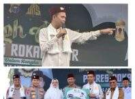 Ribuan Warga Memadati Halaman Mapolres Rokan Hilir