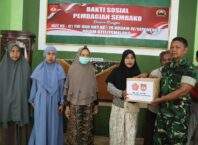 Kodim 0711/Pemalang Bagikan Ratusan Paket Sembako untuk Warga Kurang Mampu dalam Rangka HUT ke-81 TNI dan HUT ke-76 Kodam IV/Diponegoro