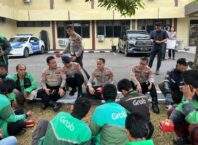 HUT Lalu Lintas ke-71, Polres Lubuk Linggau Sarapan Bersama Pengemudi Ojol dan Ojek Pangkalan