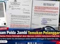 Soal Uang Tilang RP 600 Ribu, Bidpropam Polda Jambi Temukan Pelanggaran Kode Etik