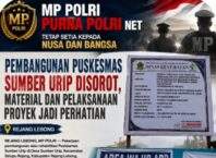Pembangunan Puskesmas Sumber Urip Disorot, Material dan Pelaksanaan Proyek Jadi Perhatian