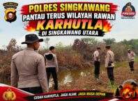 Polres Singkawang Pantau Wilayah Rawan Karhutla di Singkawang Utara