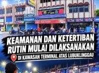 Keamanan dan Ketertiban Rutin Mulai Dilaksanakan di Kawasan Terminal Atas Lubuk Linggau